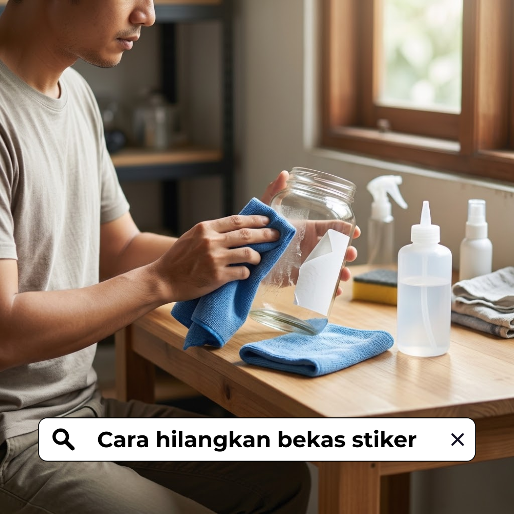 IPA sebagai pembersih bekas stiker