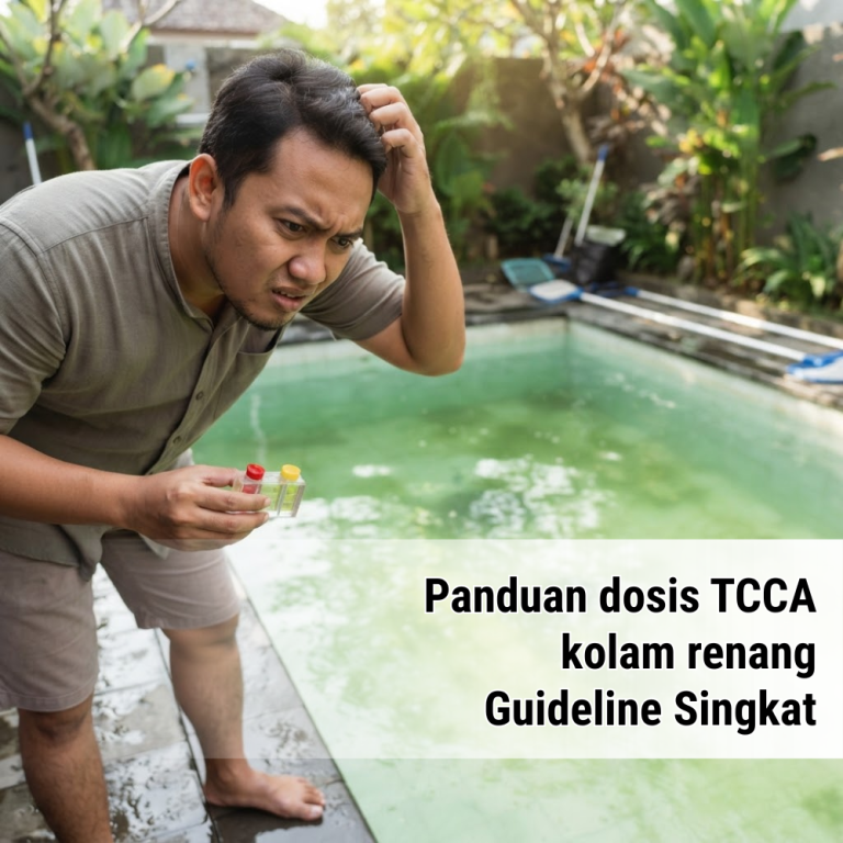 Panduan dosis TCCA kolam renang Guideline Singkat